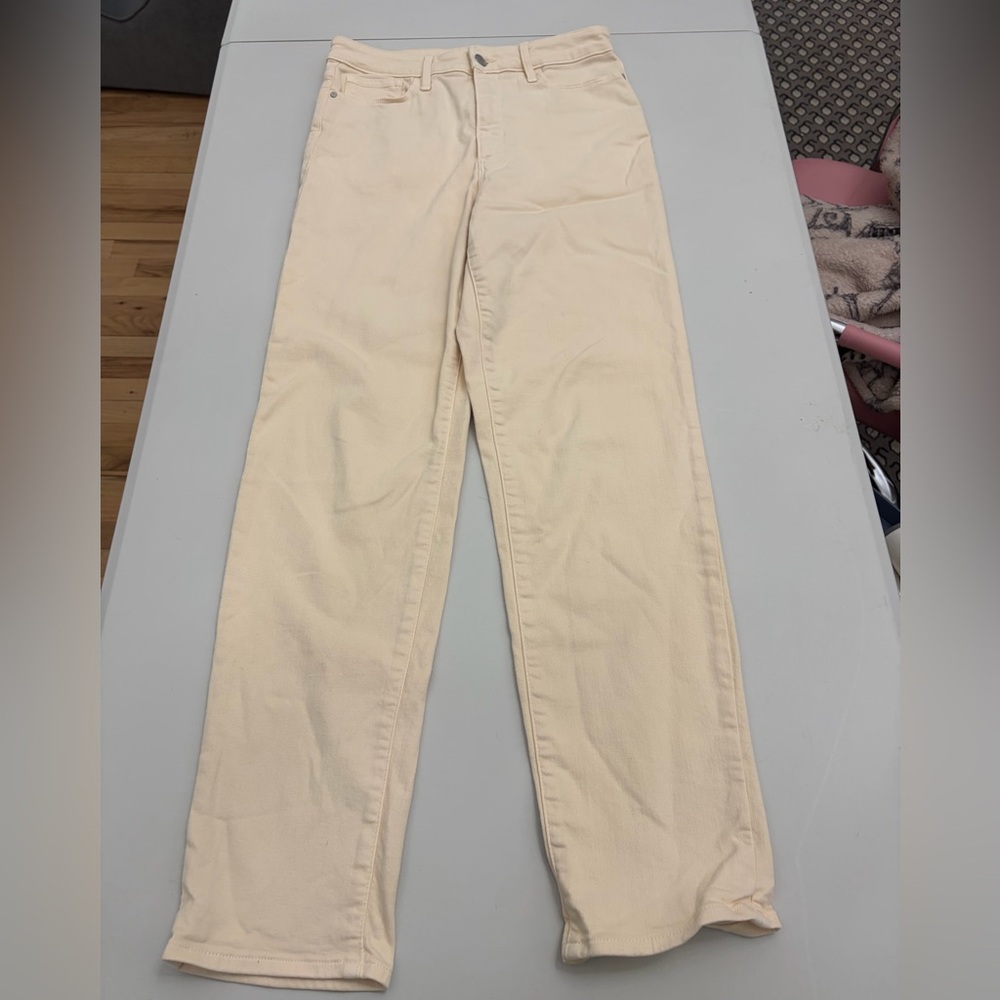 Athleta‎ straight leg cream pants woman’s 8T